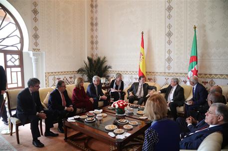 3/04/2018. VII Reunión de Alto Nivel Argelia-España. Reunión del presidente del Gobierno, Mariano Rajoy, con el primer ministro de Argelia, ...